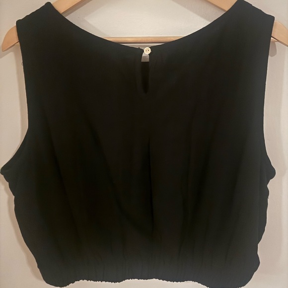 Automet Black Sleeveless Tank Top and short set size large like new - Picture 2 of 5